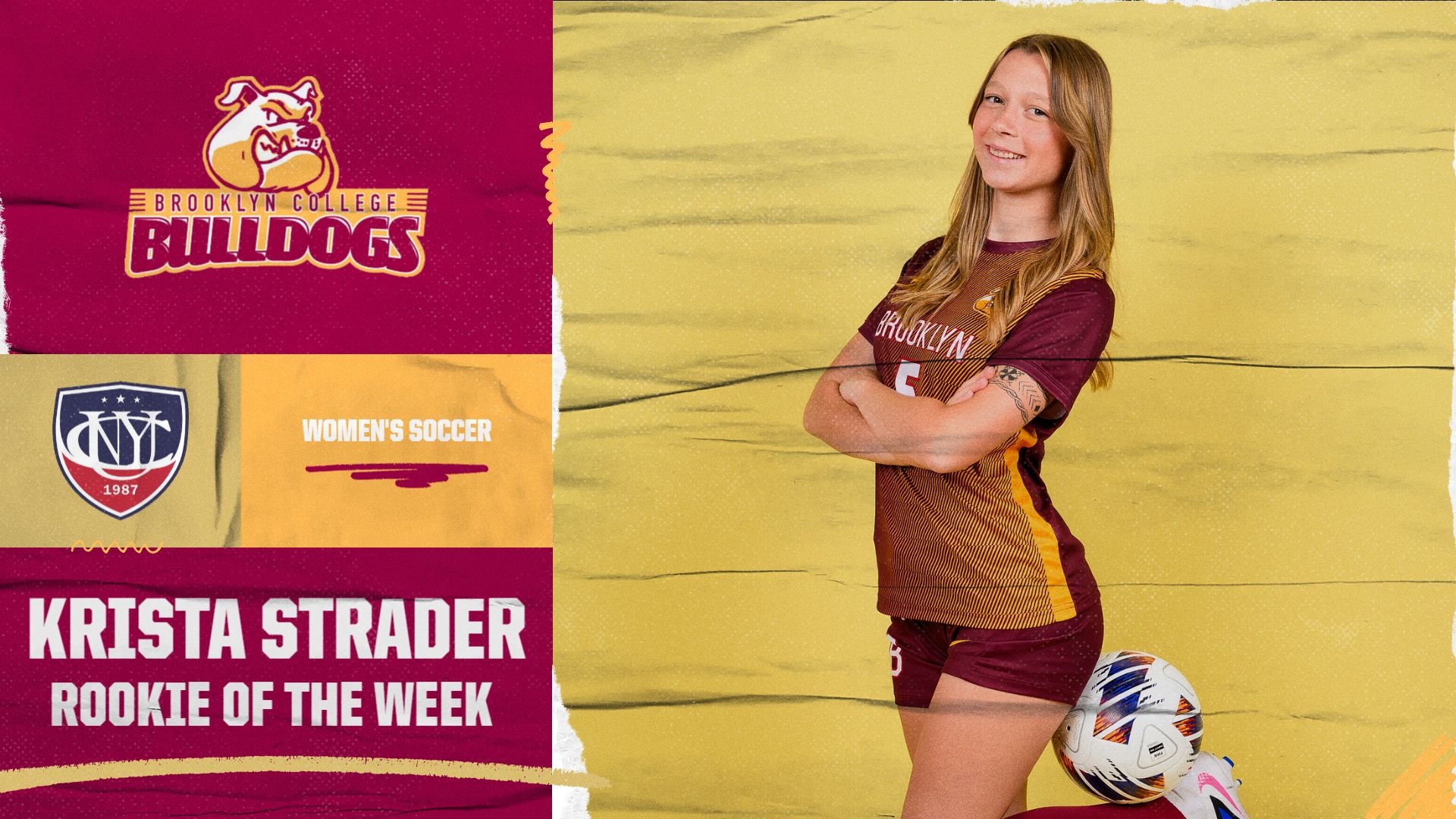 strader 2x rookie of week graphic
