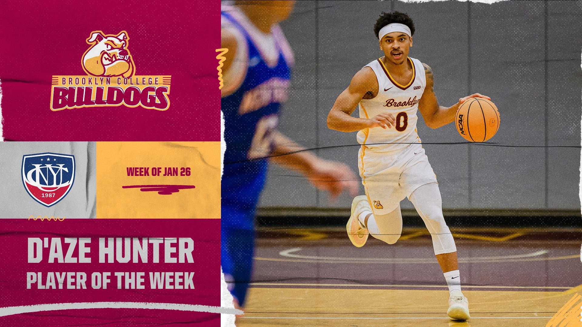 d hunter cuny play of the week jan 26
