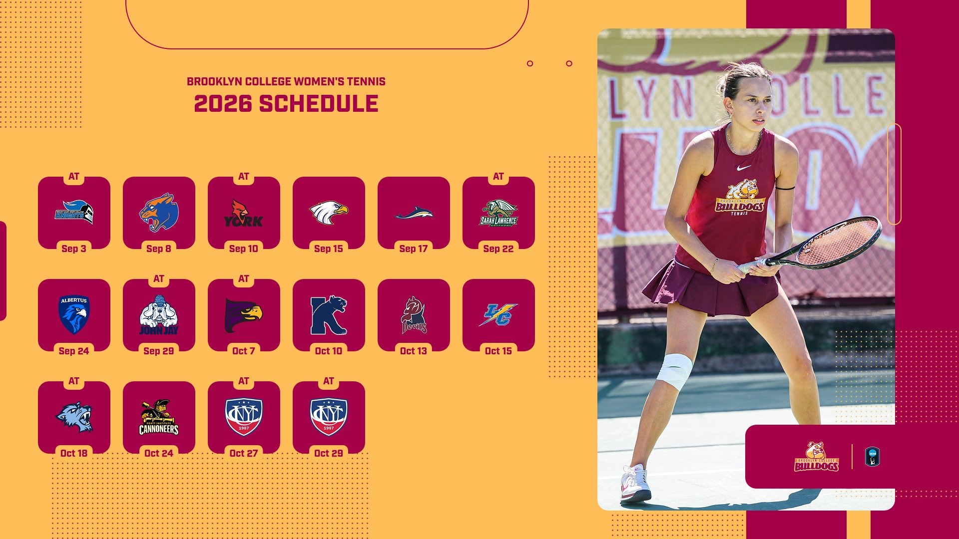 wten 2026 fall schedule graphic 
