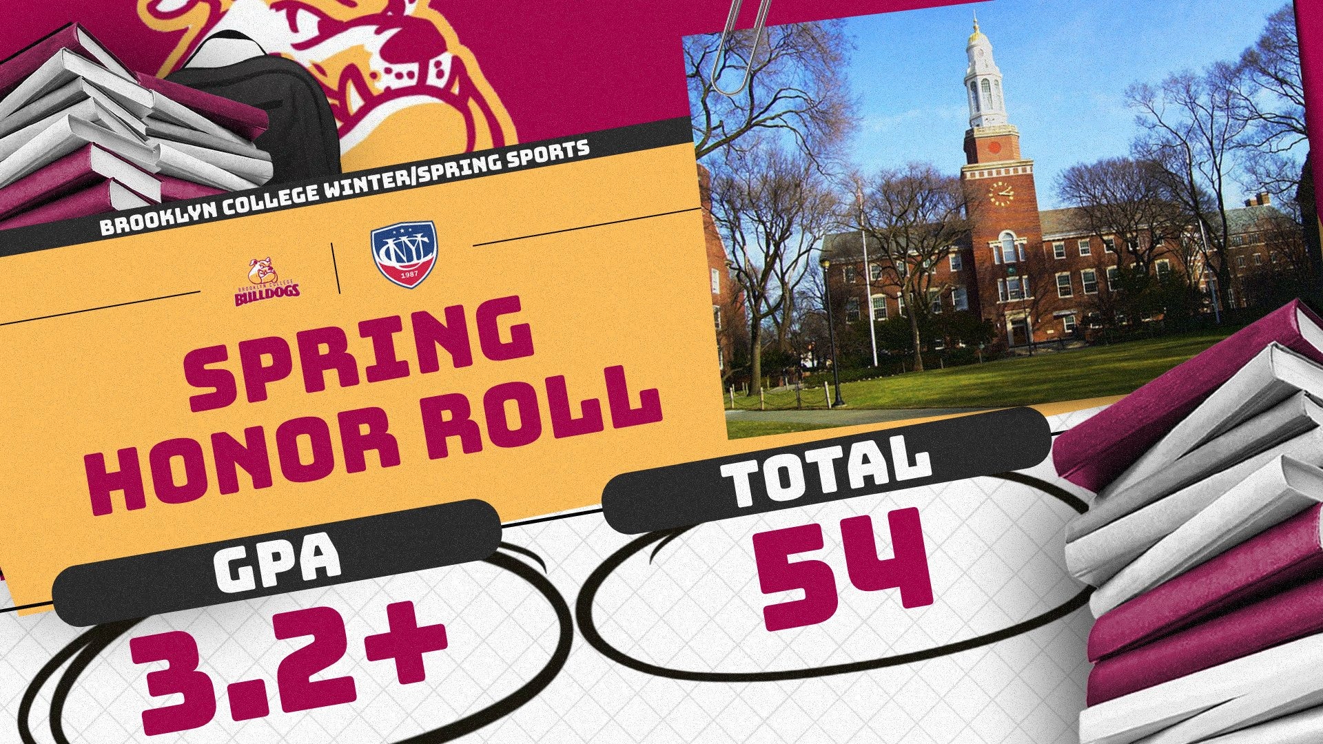 2026 cunyac spring honor roll graphic