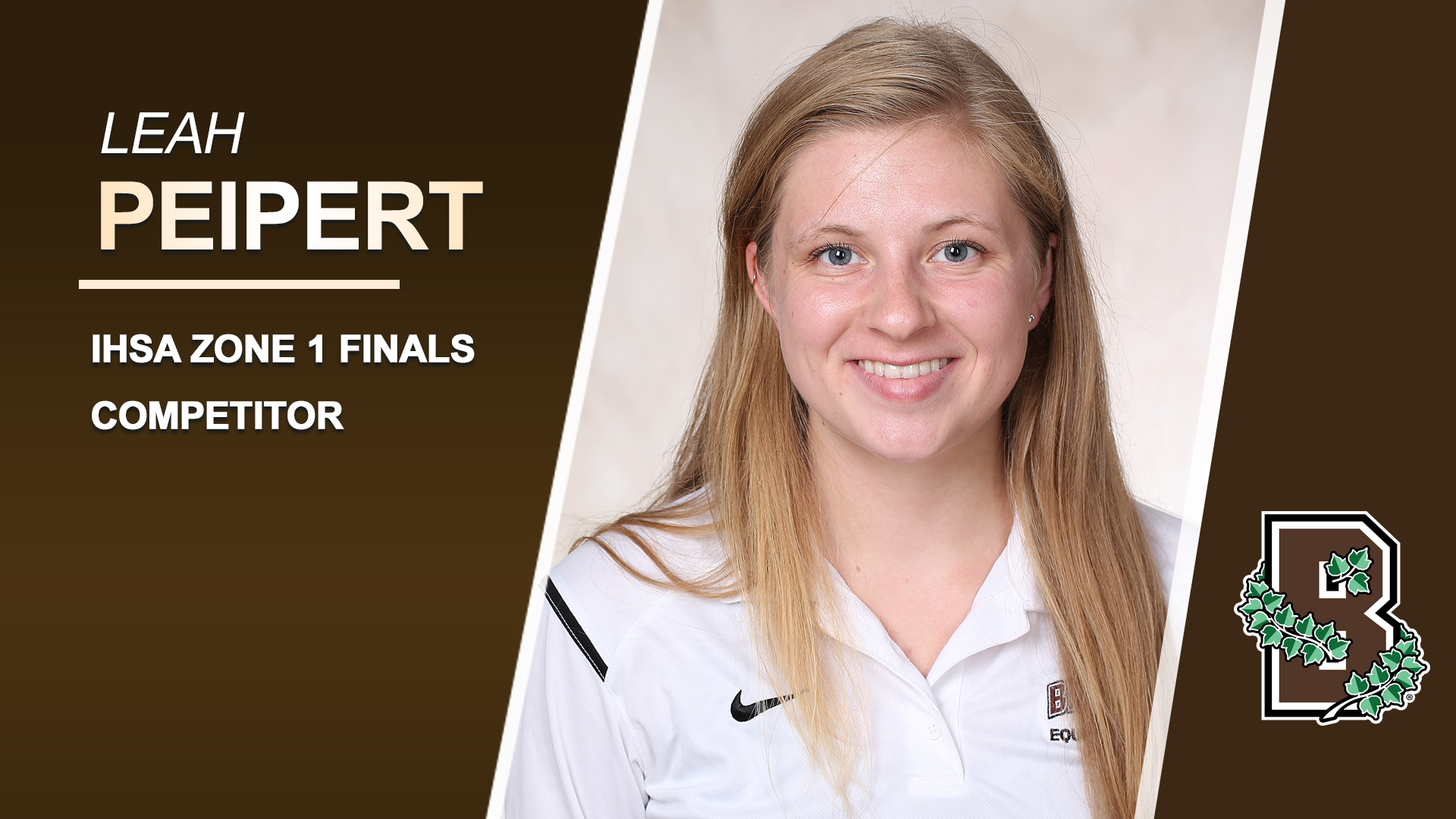 Equestrian’s Peipert Competes at IHSA Zone 1 Finals Brown University