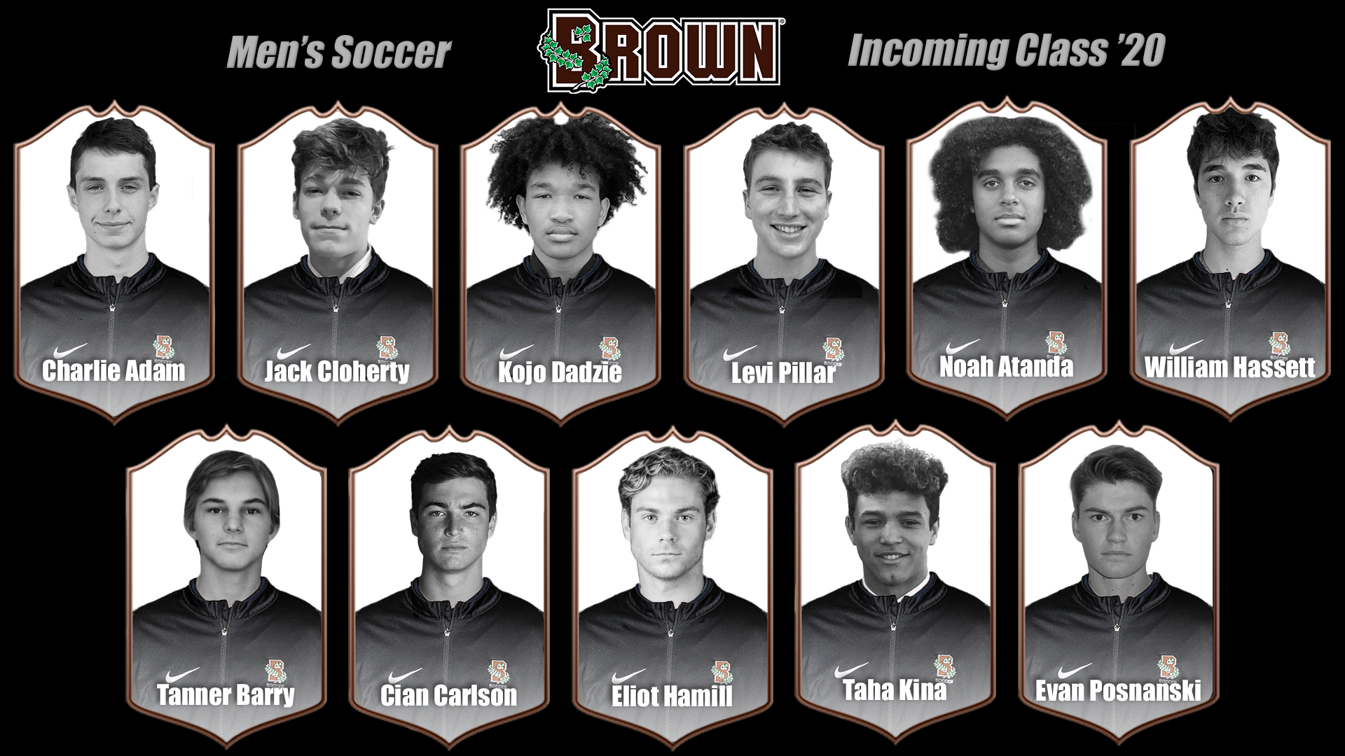 Men’s Soccer Announces Class for 2020 Brown University Athletics