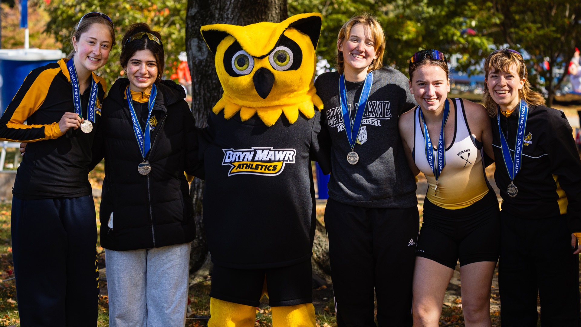 College Frosh/Novice 4+ medals with Olly