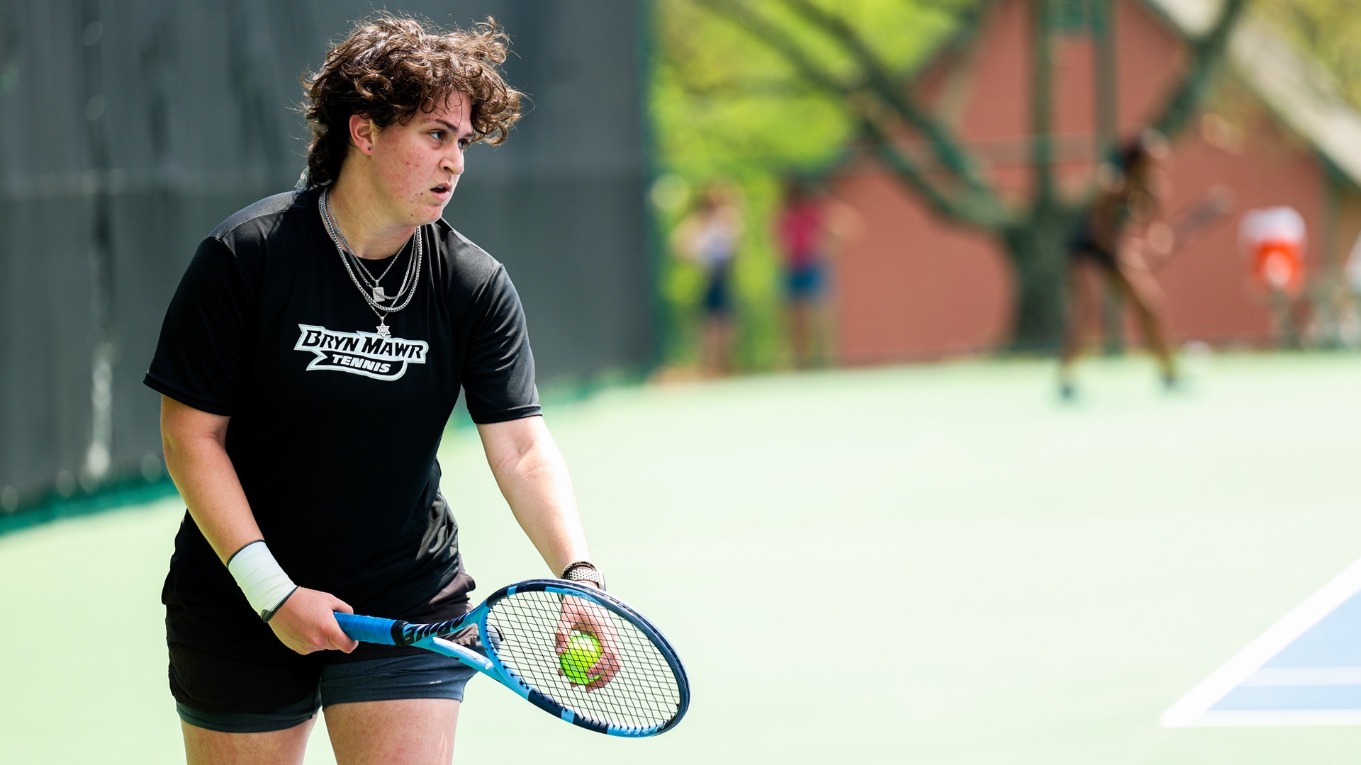 Sophie Fenster serve taken 4.19.25 vs F&M