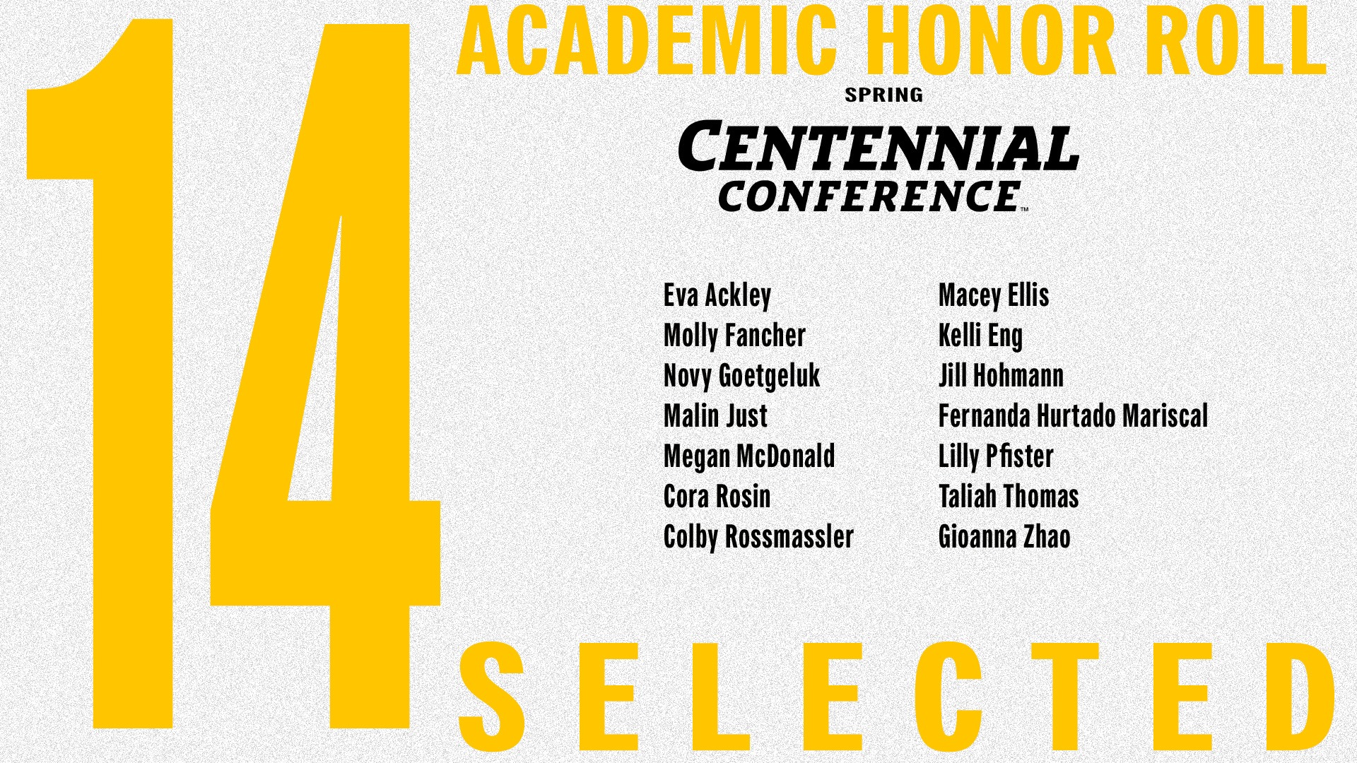 Spring Academic Honor Roll 