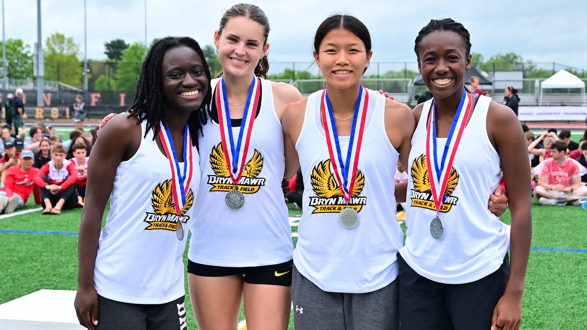 4x100m Relay team at Champs by David Sinclair