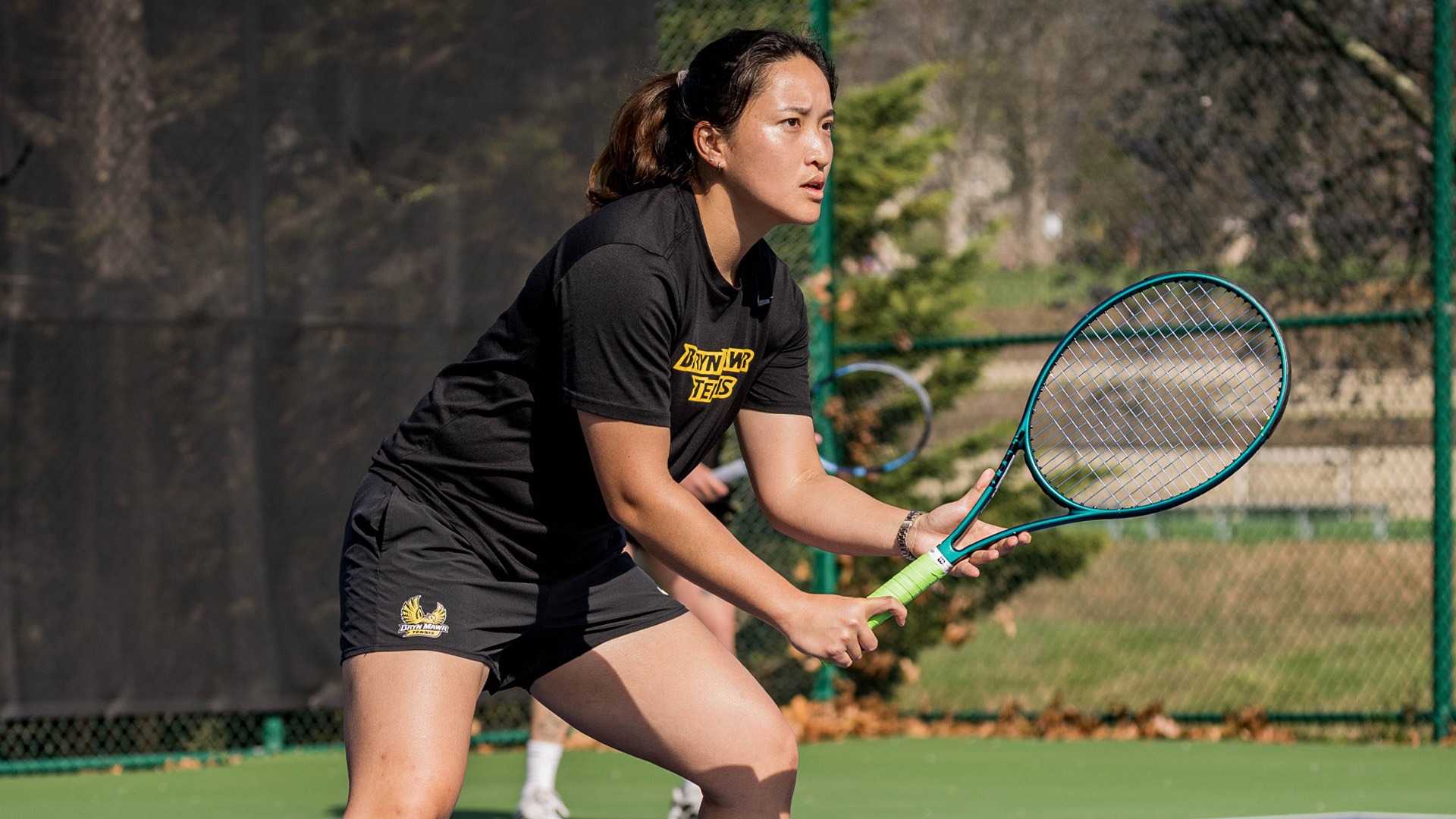 Gioanna Zhao doubles ready position