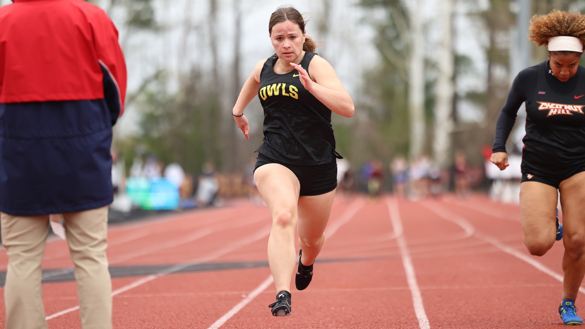 Kayla Spencer sprint taken at Ursinus 4.5.25