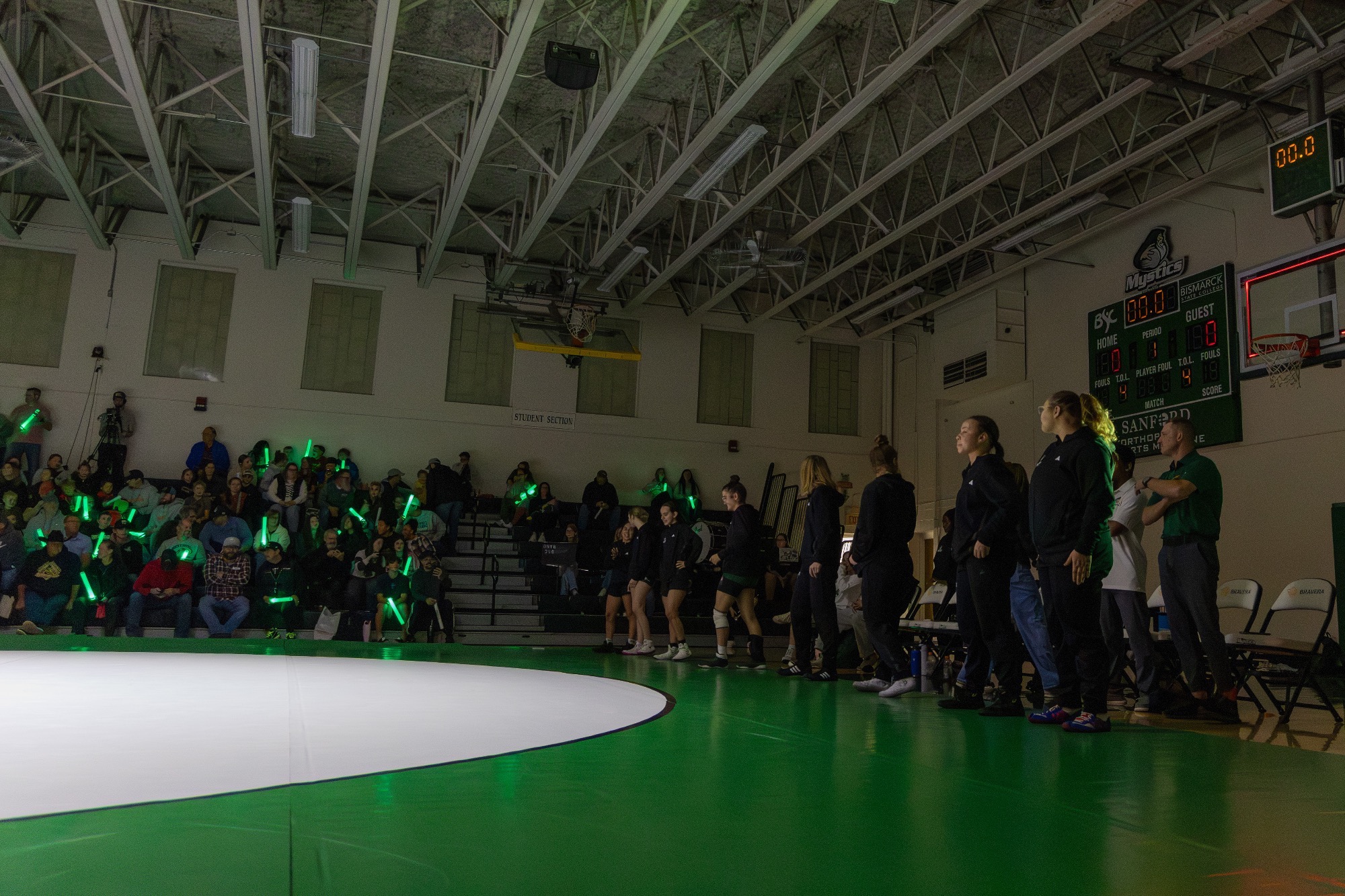 Women's Wrestling Inaugural Dual wide shot