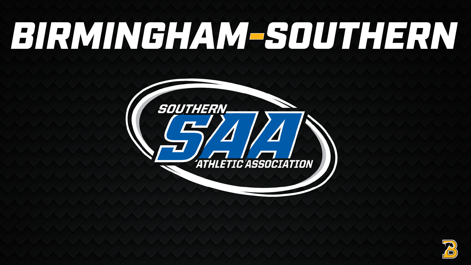 Birmingham-Southern wordmark with SAA logo