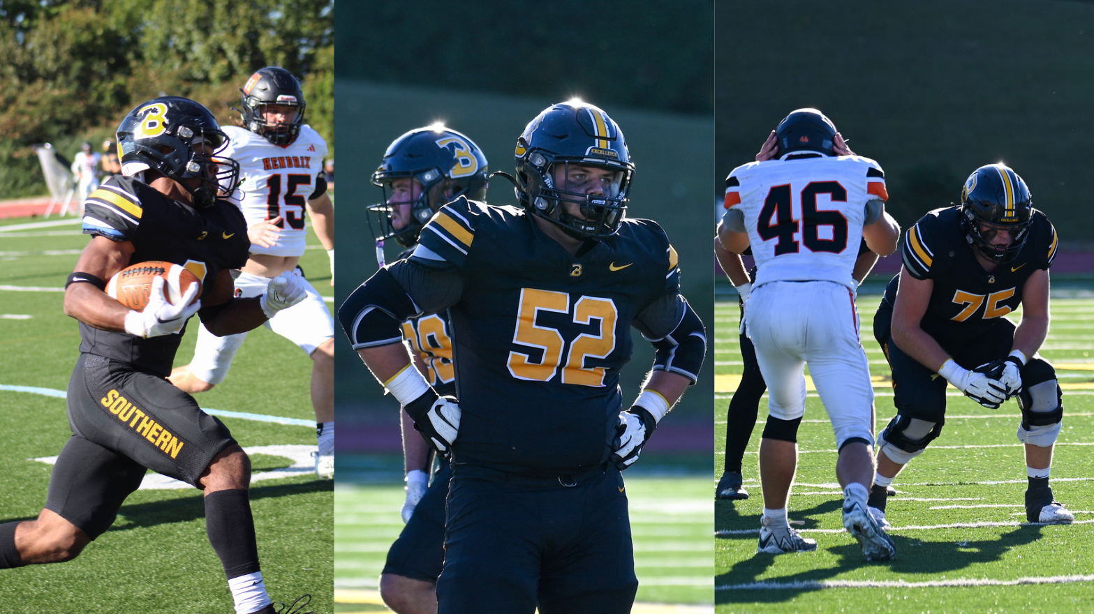 Kobe Hughes, Nick Paradise, Michael Gray Academic All-District