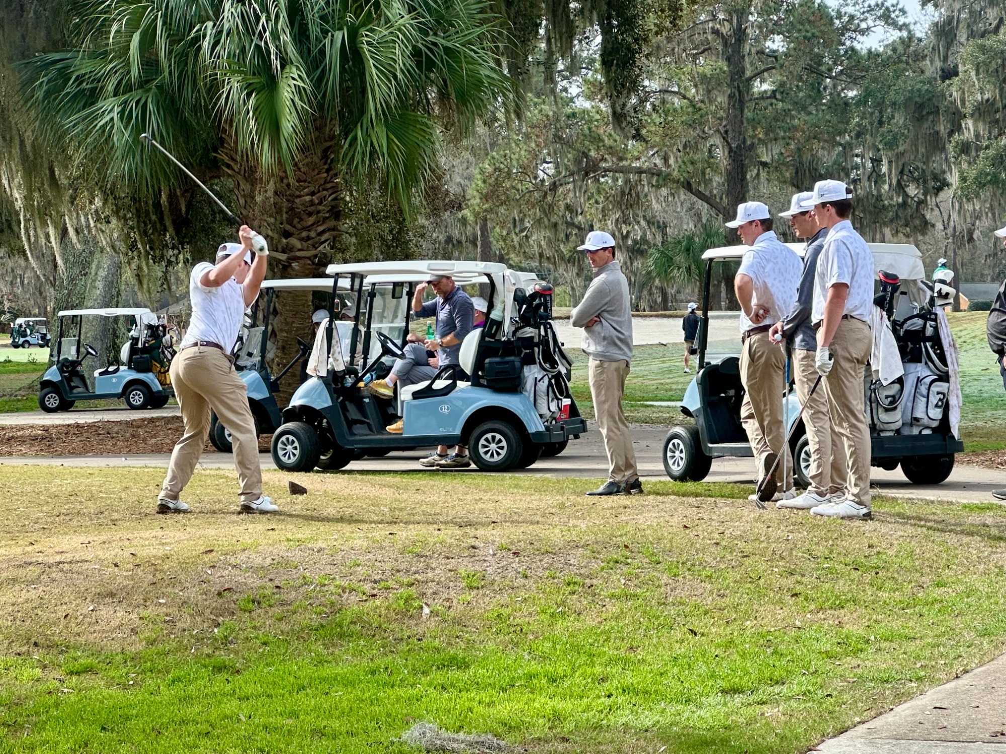MGolf Tee off