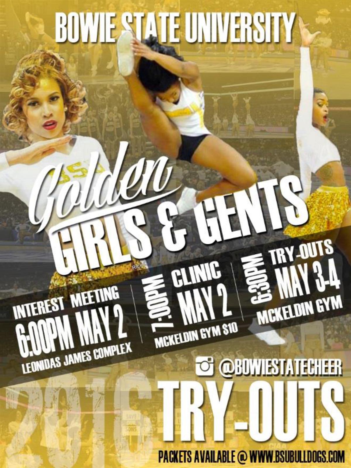 GOLDEN GIRLS AND GENTS TRYOUT 2016