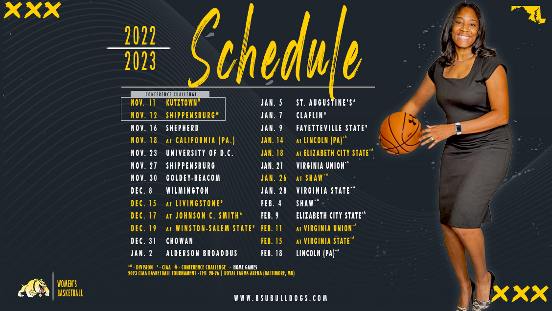 Women’s Basketball Releases 202223 Schedule Bowie State University