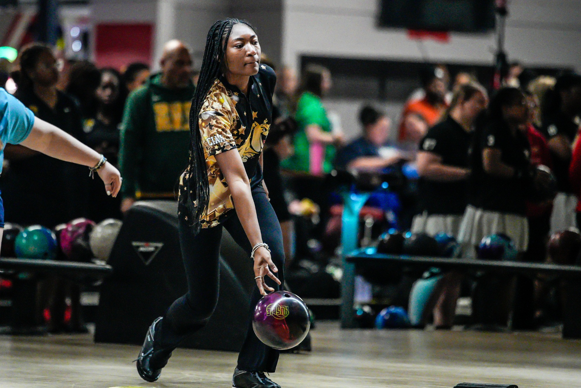 Bowie State Bowing @ Coppin State Eagles Invite on 11/15/25 at AMF Bowling Lanes  Woodlawn  photo by: Timothy Rice/TagTheShooter Photography