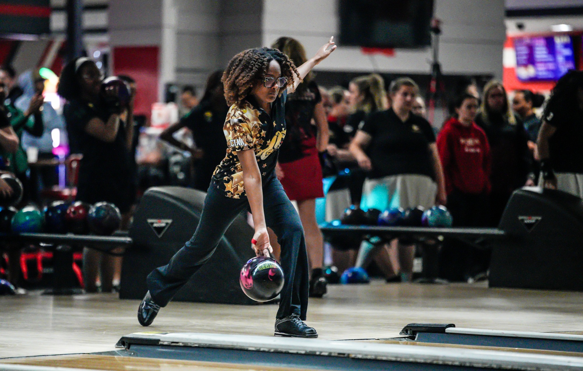 Bowie State Bowing @ Coppin State Eagles Invite on 11/15/25 at AMF Bowling Lanes  Woodlawn  photo by: Timothy Rice/TagTheShooter Photography