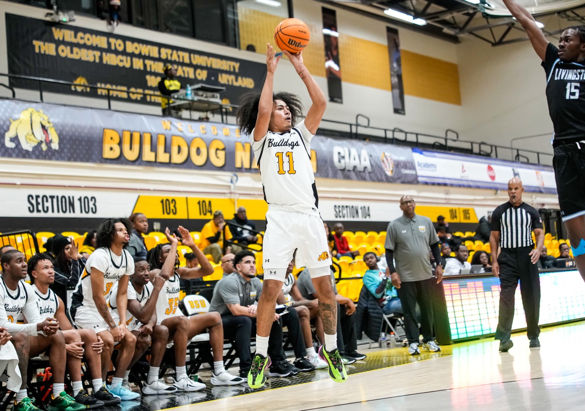 Bowie State vs LivingStone  - Doubleheader on 12/15/25 at Bowie State University by: Tim Rice/TagTheShooter Photography