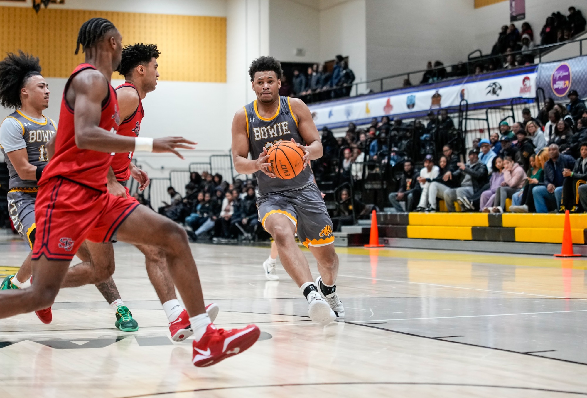 Bowie State vs Shippenburg - Men Basketball on 12/3/25 at Bowie State University by: Timothy Rice/TagTheShooter Photography