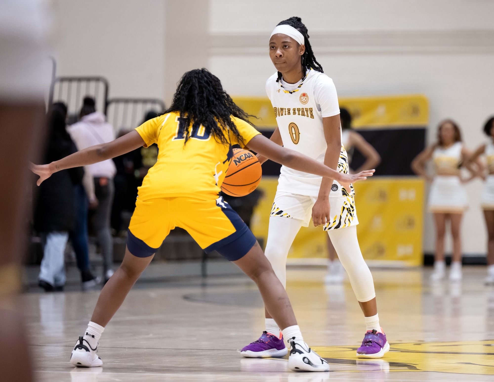 Bowie State Bulldogs Women's Basketball team take on the Johnson C. Smith Golden Bulls at Bowie State University in Bowie MD on Jan. 3, 2026.   (Photos by Joe Lawson)