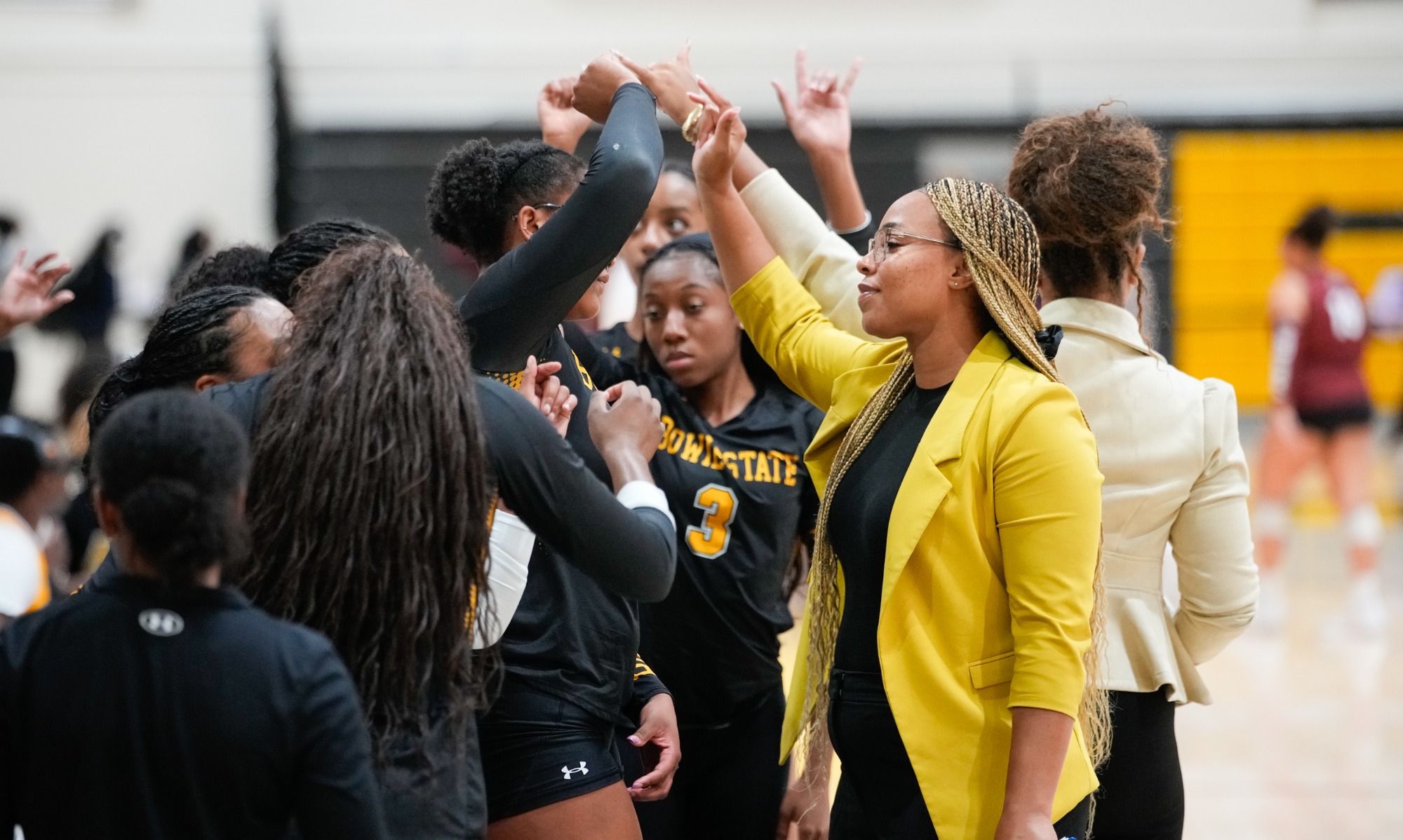 Bowie State vs Virginia Union Volleyball date}  by: Timothy Rice/TagTheShooter Photography