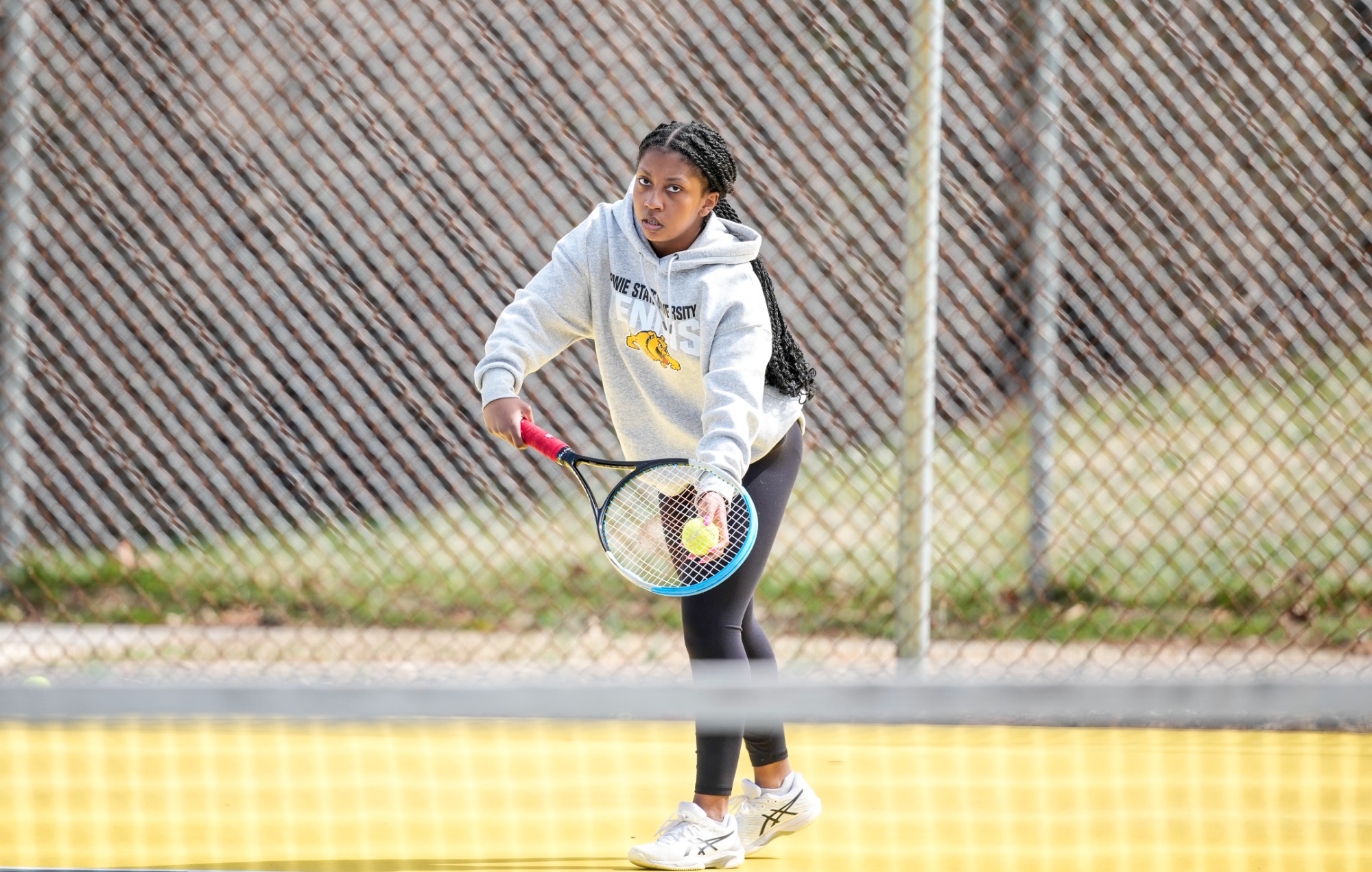 Bowie State vs Virginia State - Tennis on 3/14/26 at Bowie State University by: Timothy Rice/TagTheShooter Photography