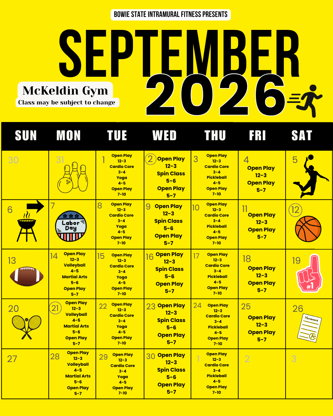 Intramural Schedule