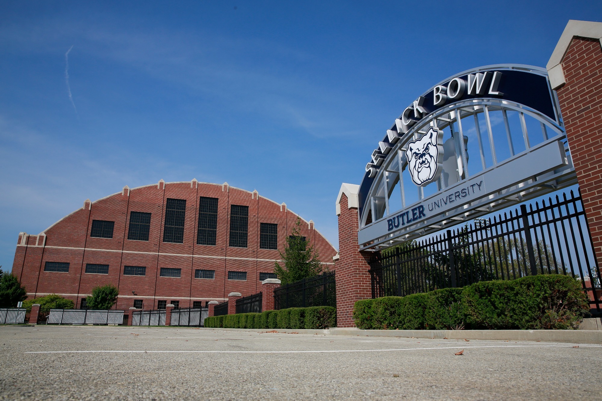 Butler University Sellick Bowl sign September 16, 2017.