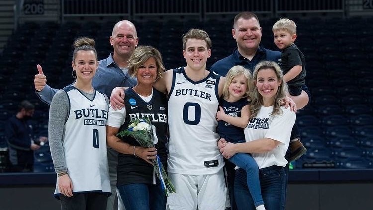 Donovan Family Photo at Hinkle Fieldhouse