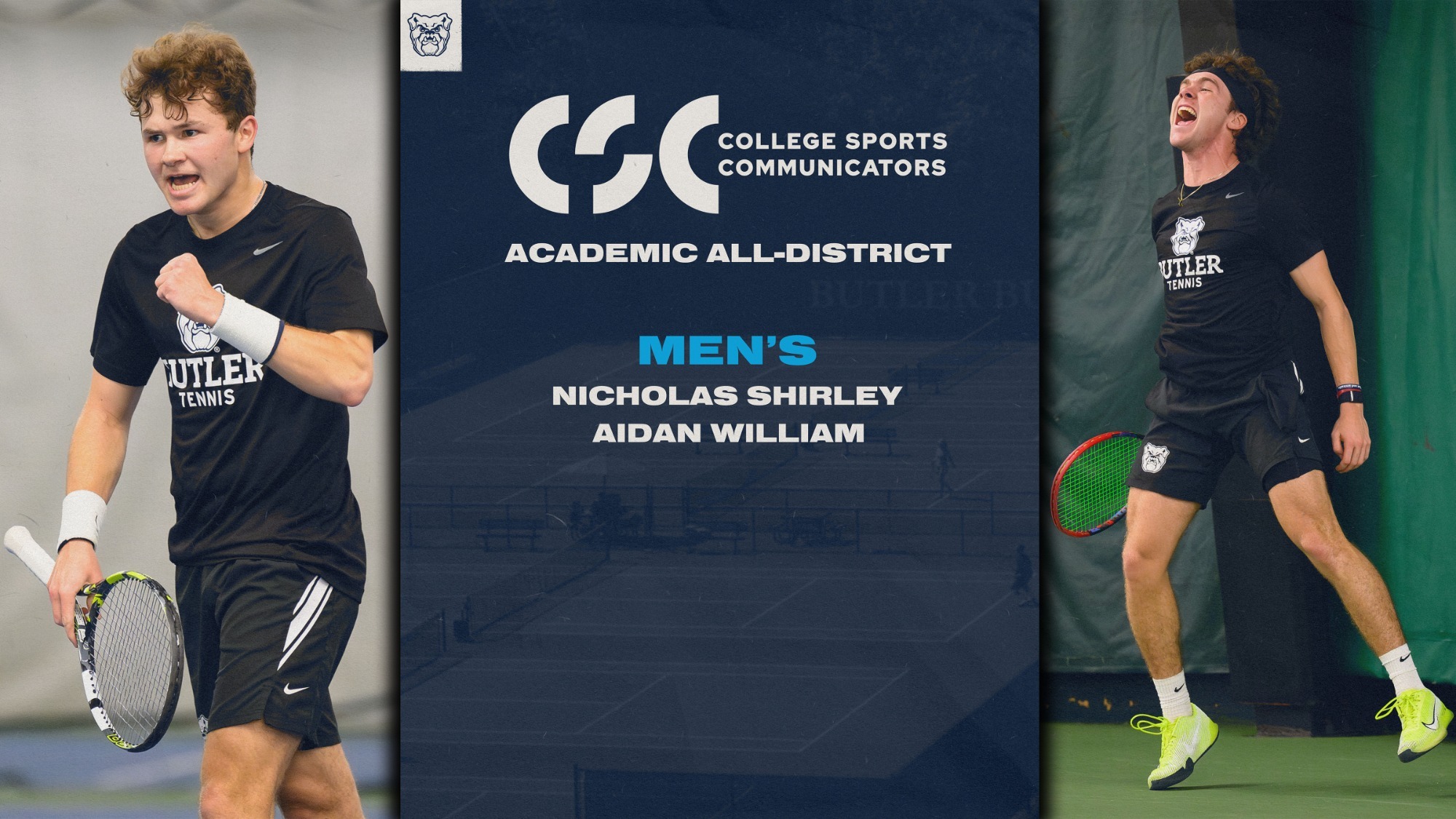 Men Tennis CSC Academic All District Graphic 2025