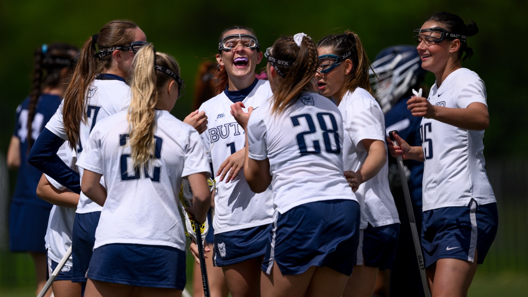 Team Huddle Celebration Butler W Lacrosse vs Xavier 4-26-25