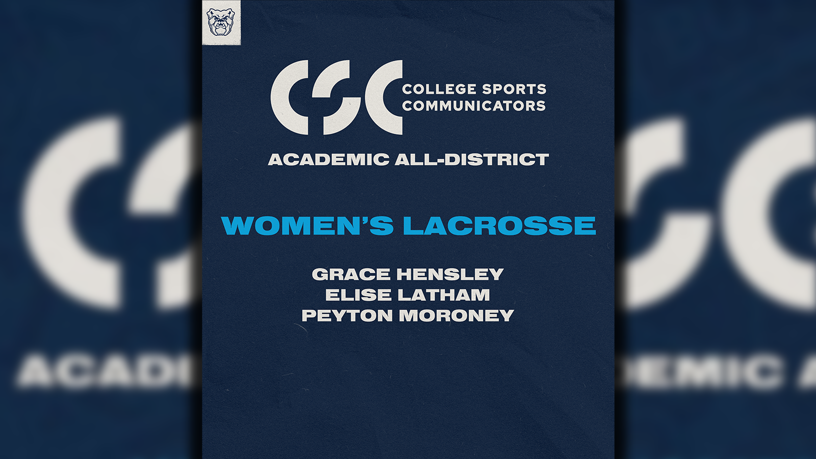 2025 WLAX CSC Academic All-District