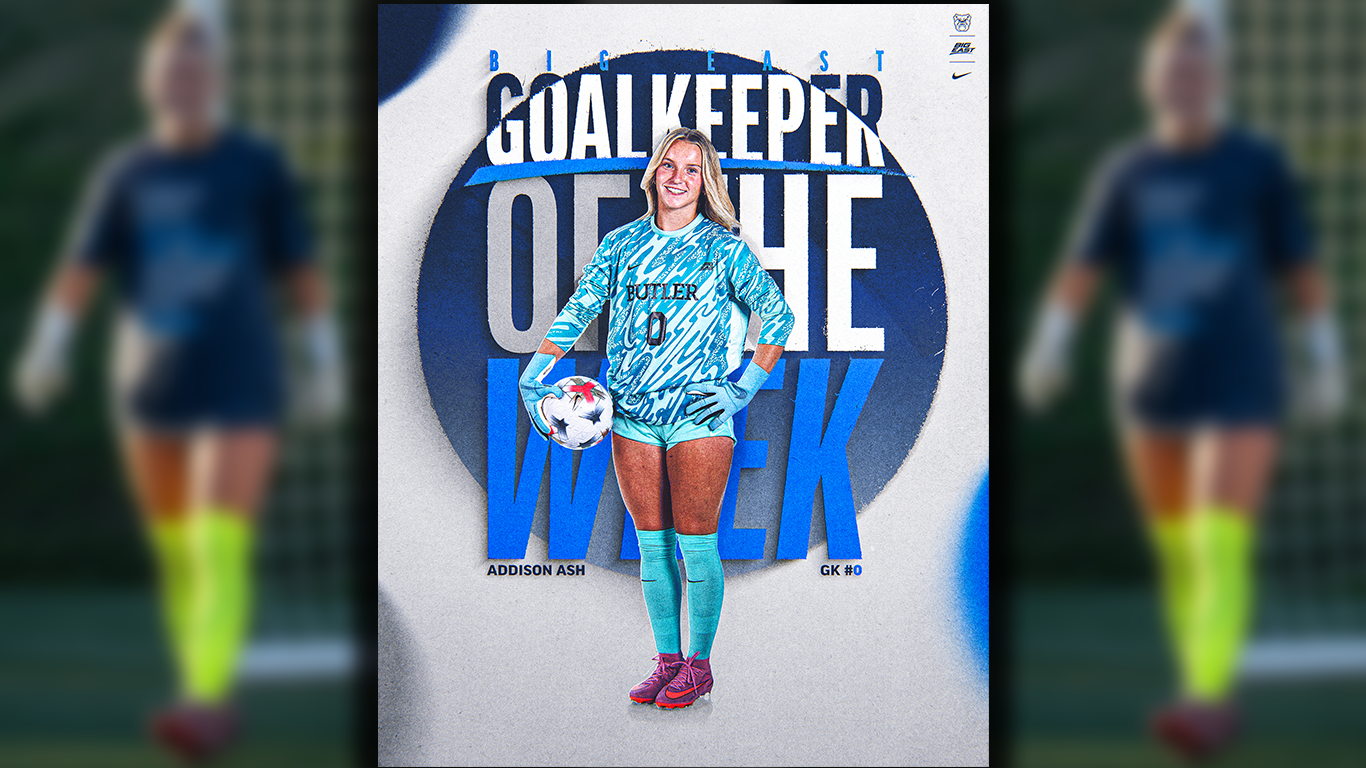 2026 WSOC Addison Ash BIG EAST Goalkeeper Week