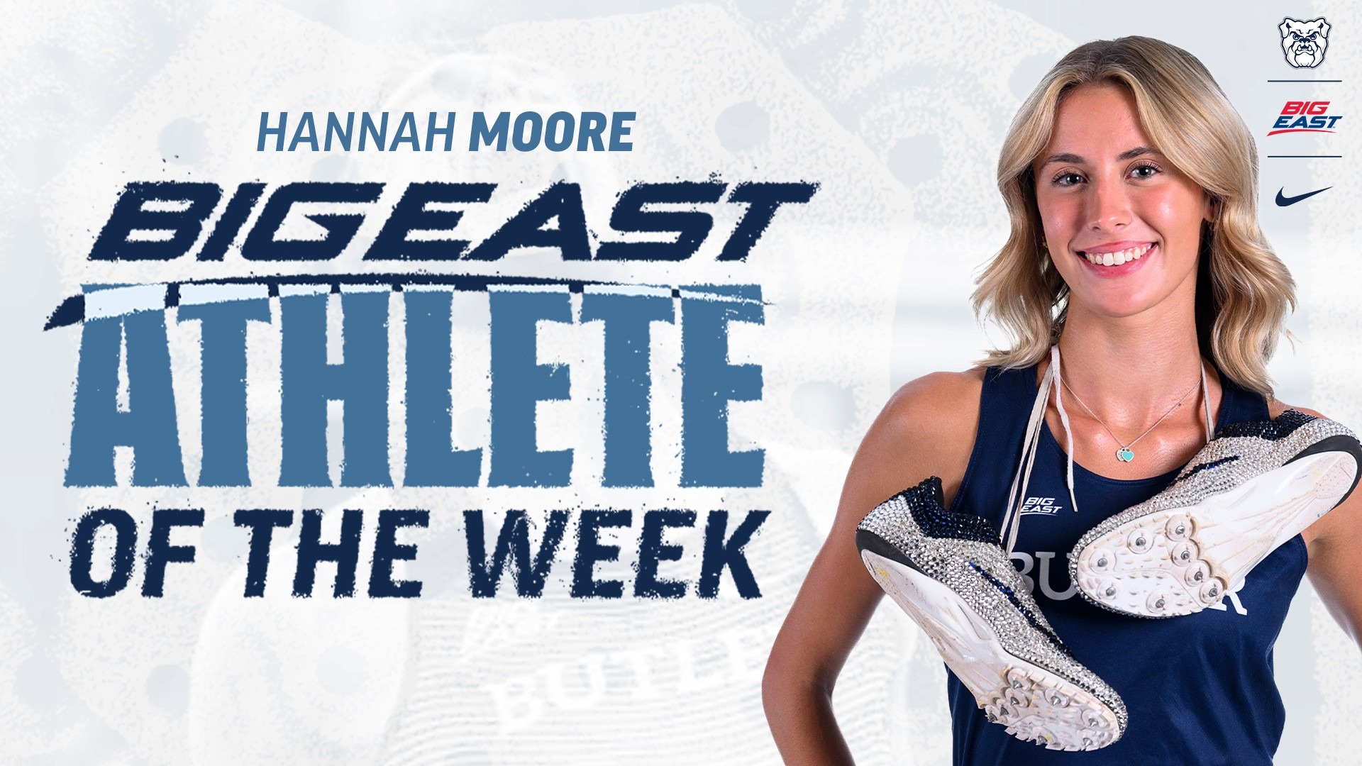 Hannah Moore - BIG EAST Athlete of the Week - 16x9 Graphic