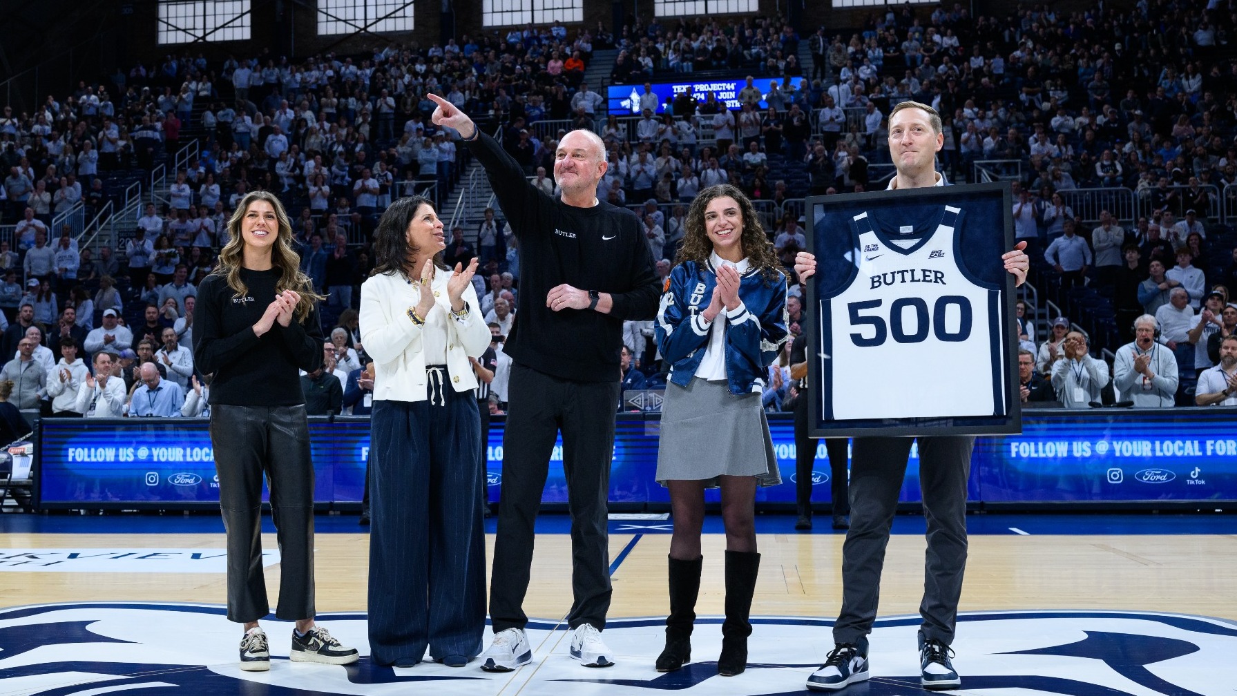 Thad Matta - Win 500 On-Court Recognition with Family
