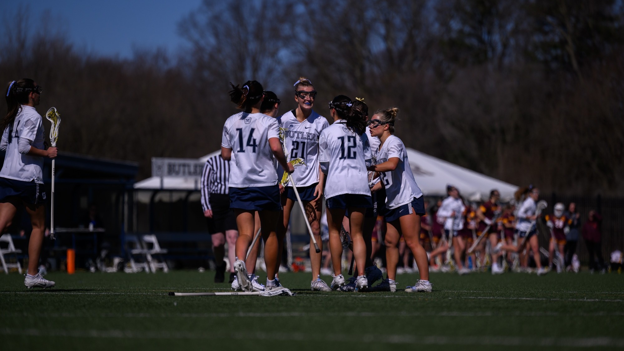 2026 WLAX vs Central Michigan Group Huddle