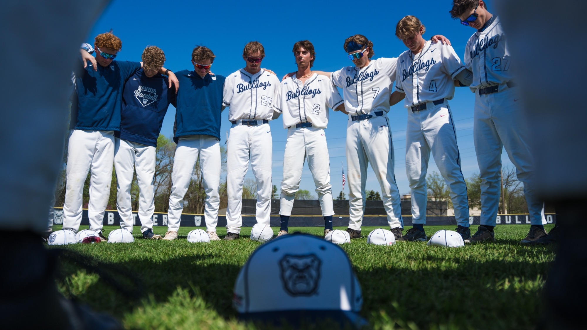 Team huddle vs. UConn