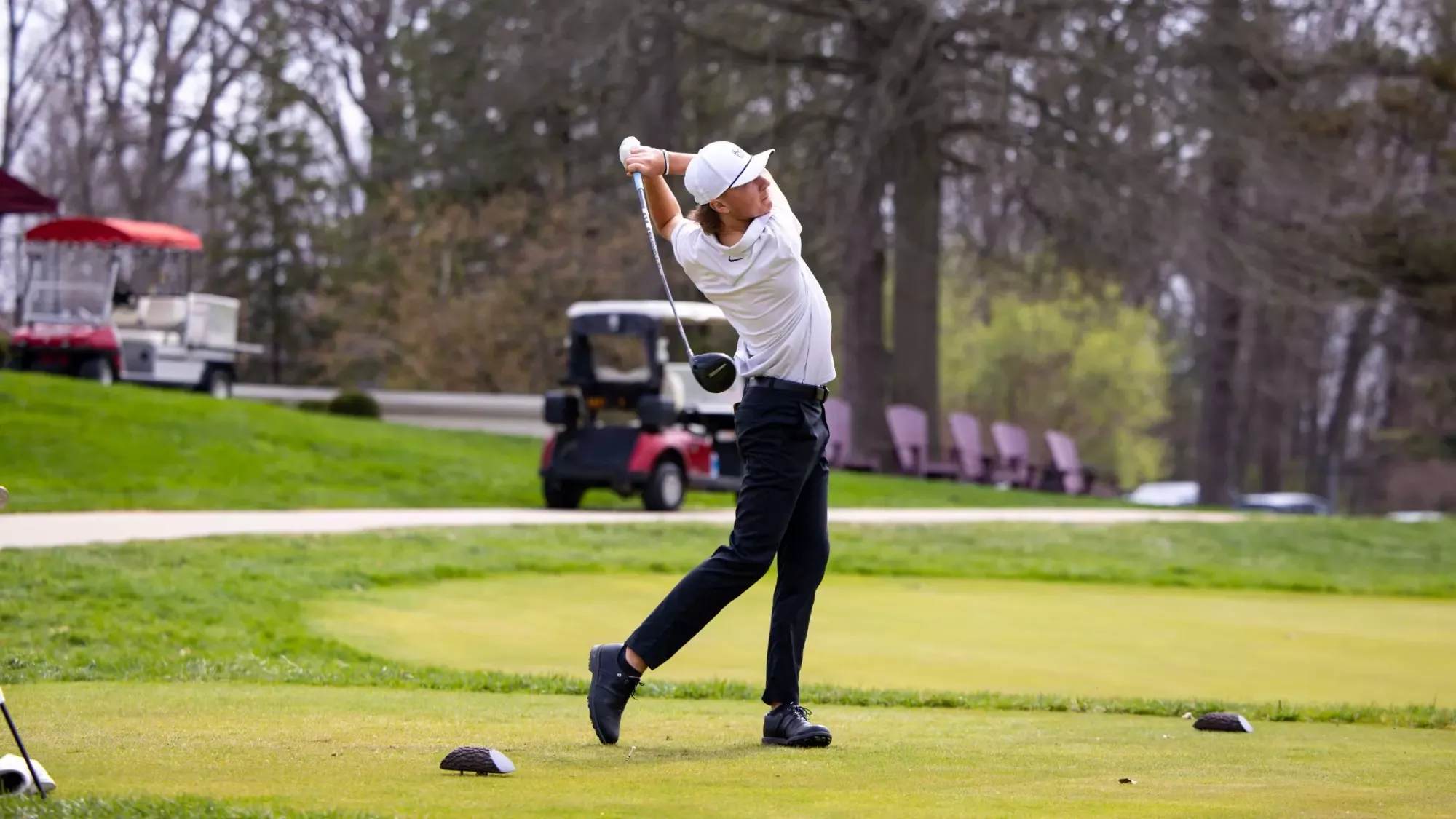 Logan Sutto on Hole 1 - Don Benbow Butler Spring Invitational