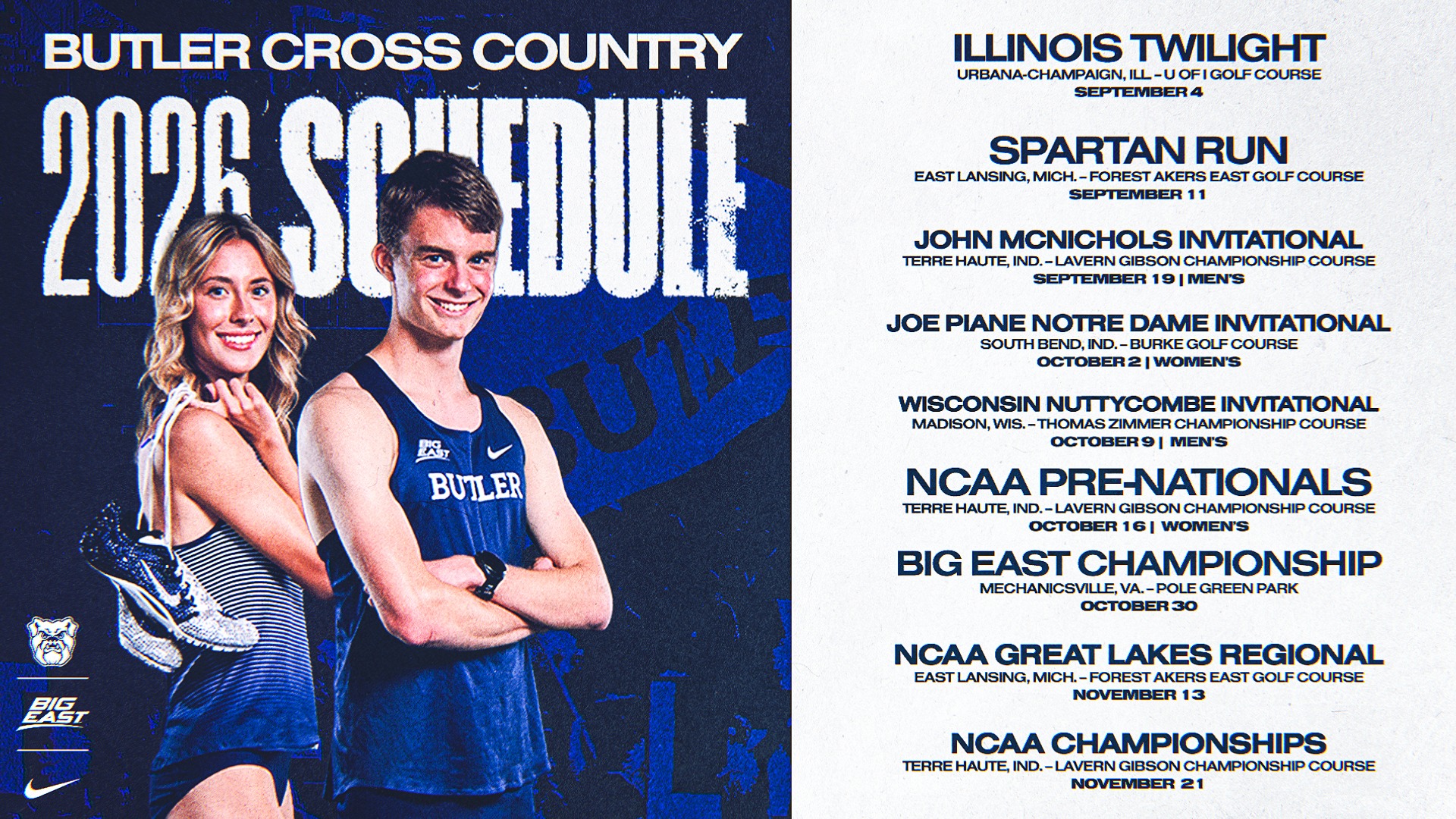 2026 XC Schedule