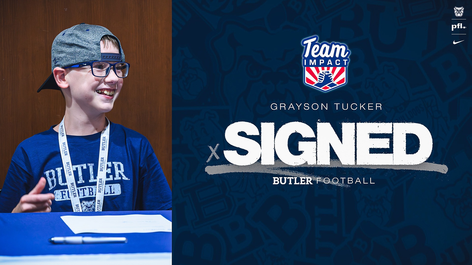 Grayson Tucker Team Impact Signing 