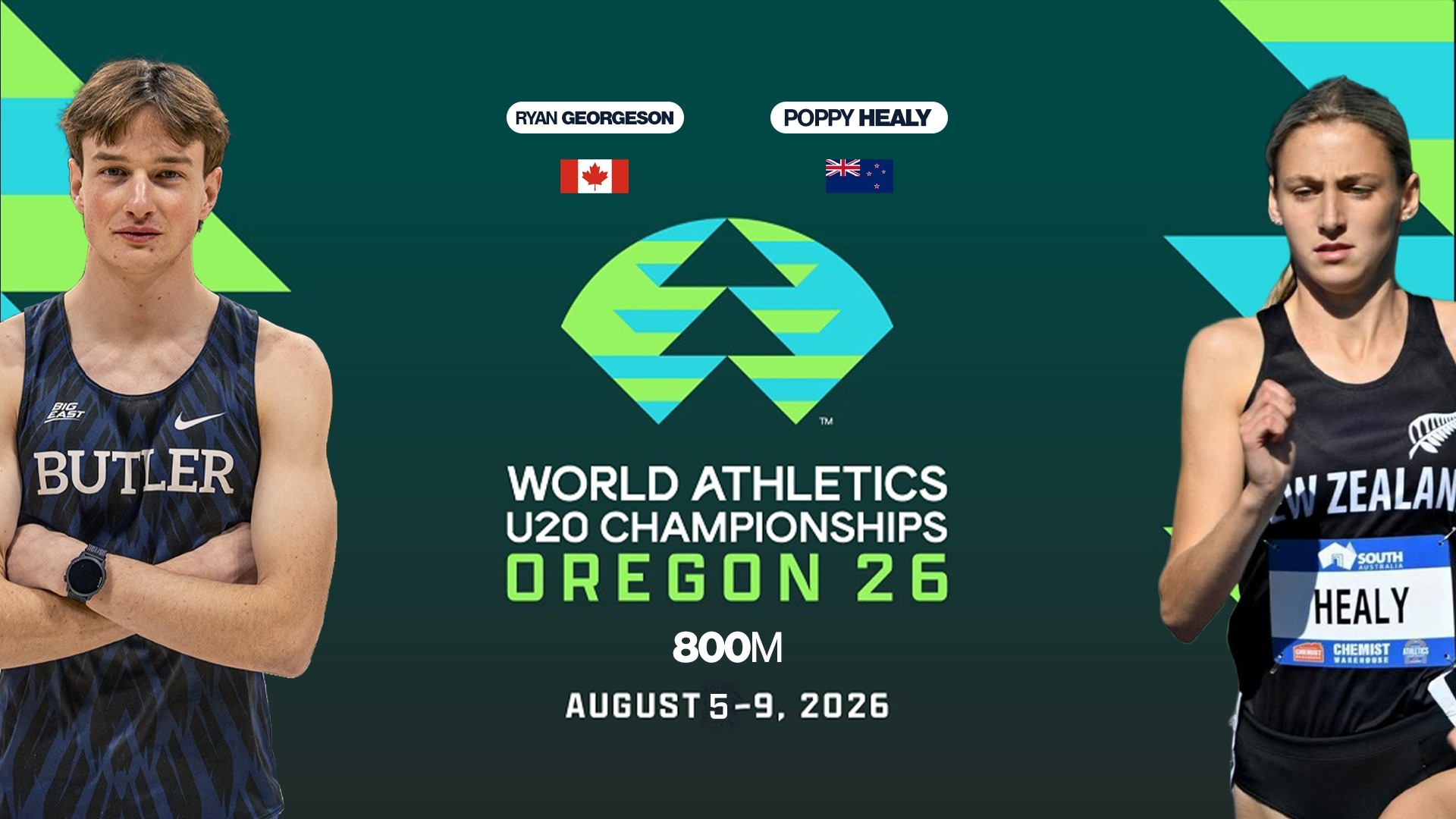 2026 U20 Championships - Healy Georgeson - 16x9 Graphic
