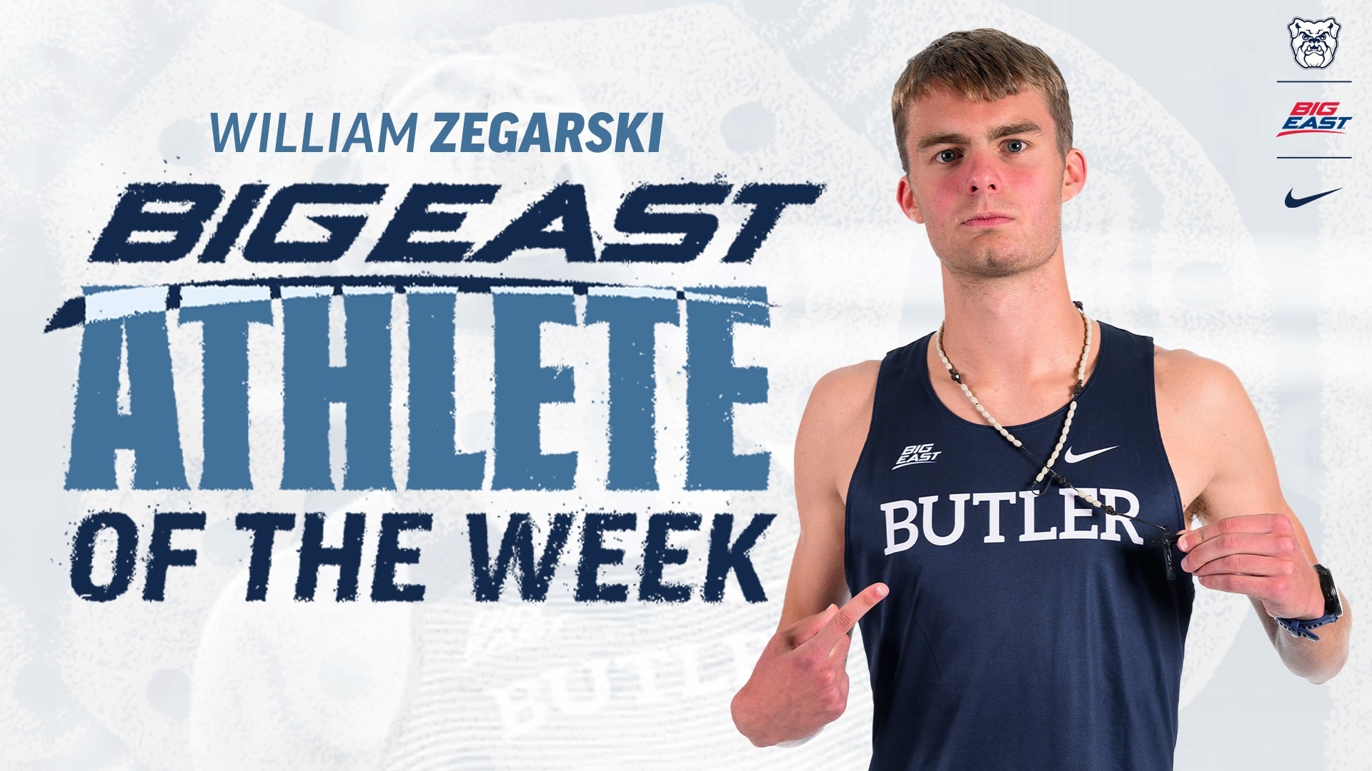 William Zegarski - BIG EAST Weekly Award - 16x9 Graphic