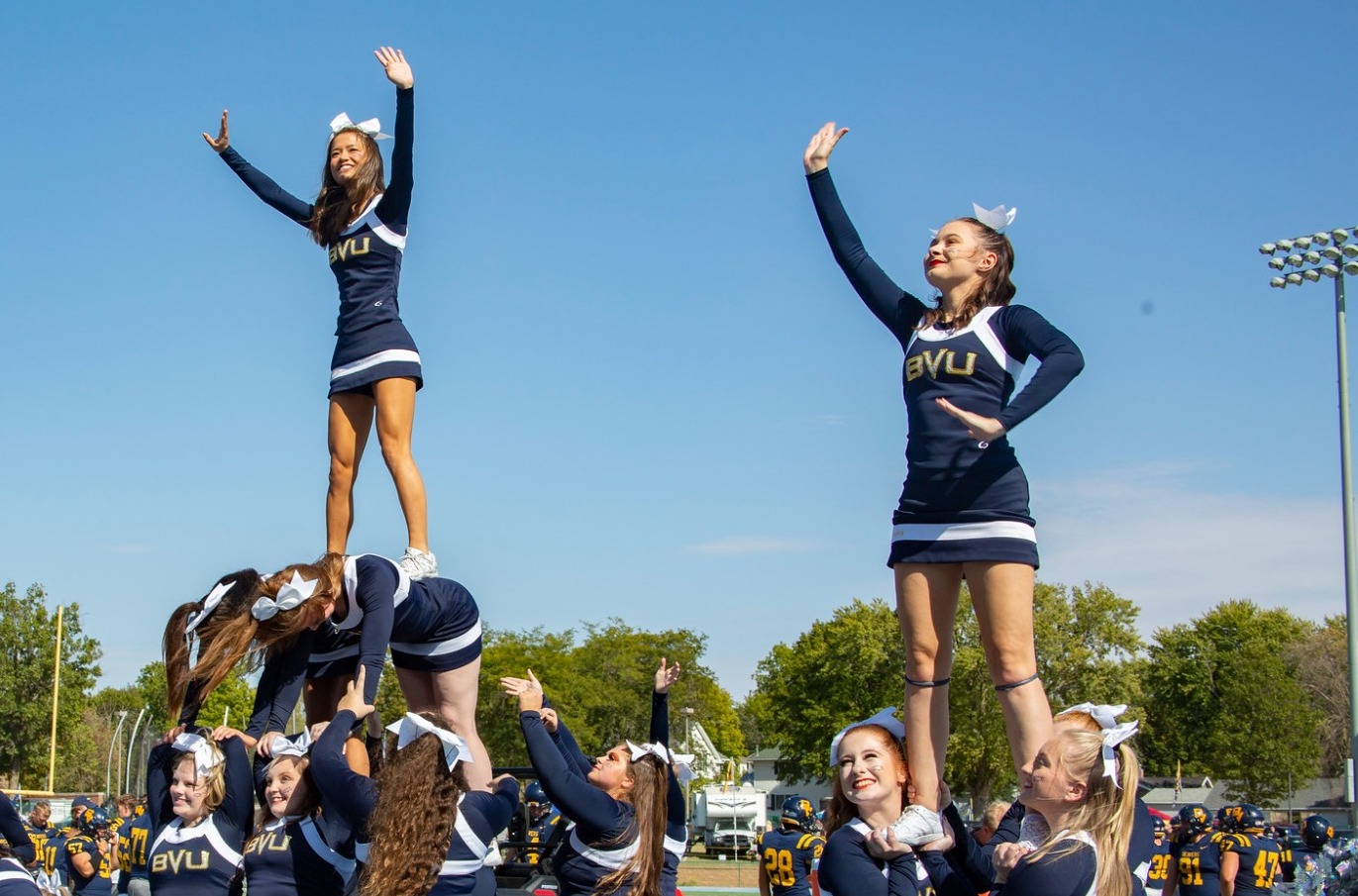 Cheer Team during 2022 FB game