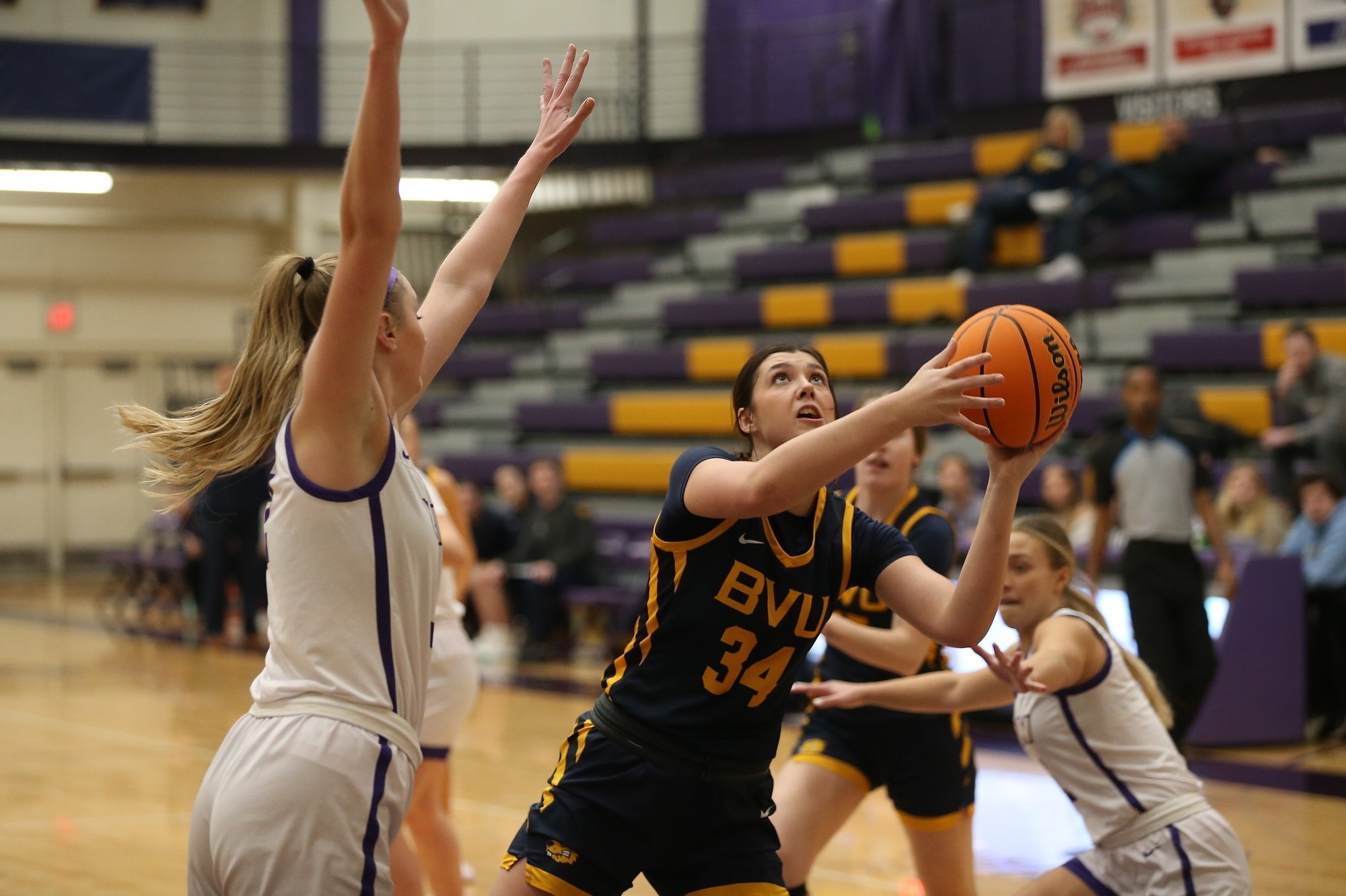 Hallock with Big Night but Women's Basketball Drops Road Game to Eagles