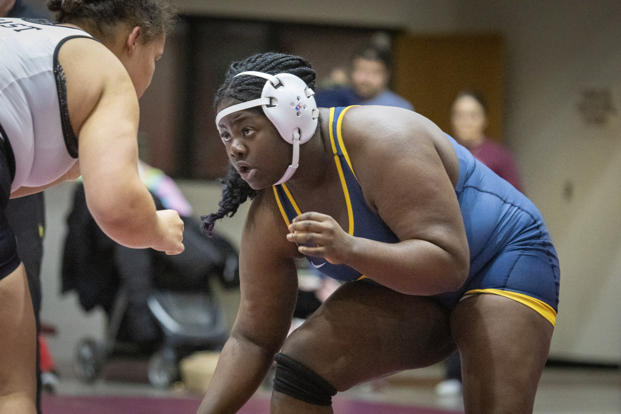 Magalie Mogiga, Women's wrestling vs. Morningside