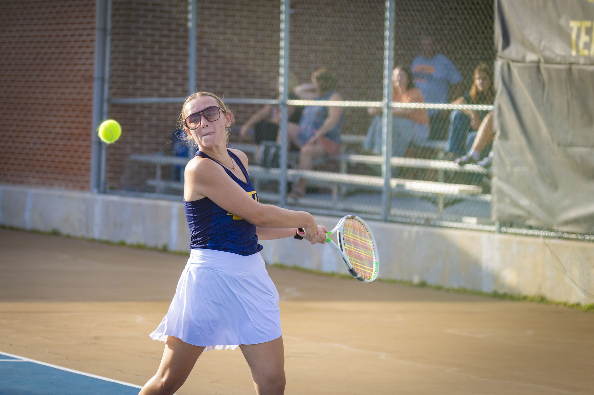 Macy Weller, BVU women's tennis vs. Wartburg