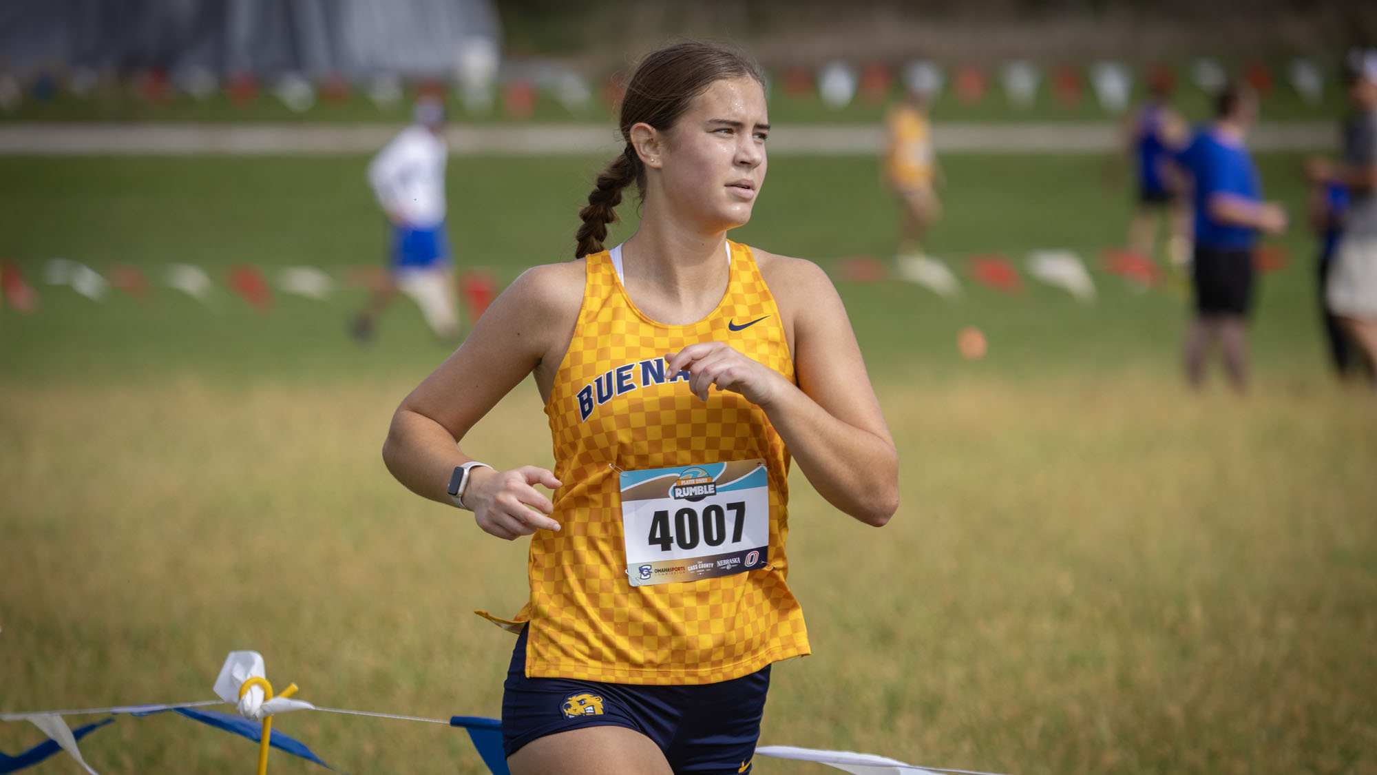 Kanadie Thiner, BVU cross country at Platte River Rumble