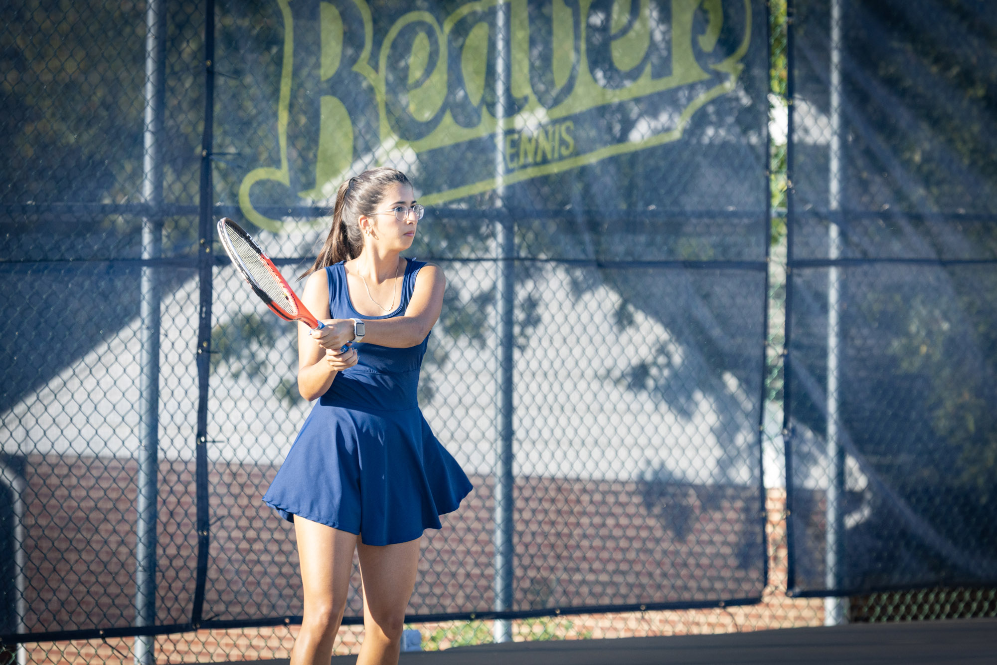 Olivia Gomez, BVU women's tennis vs. Coe