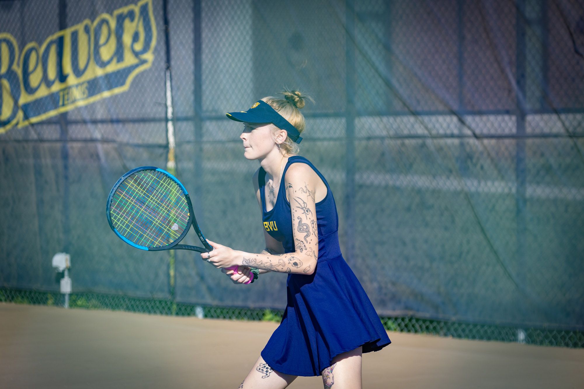 Fiona Astleford, BVU women's tennis vs. Coe