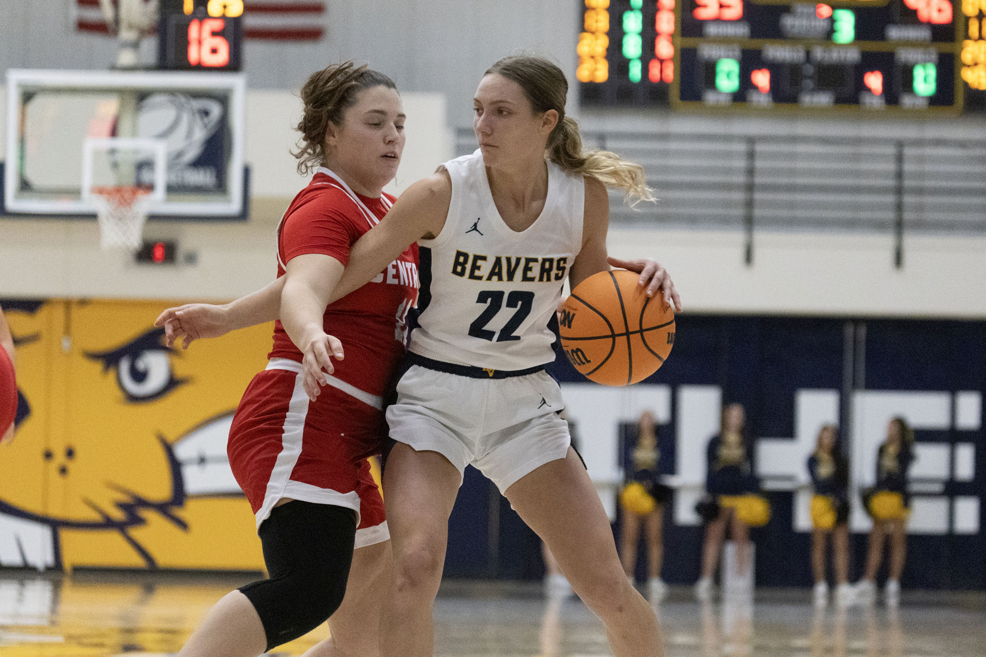 Bradi Krager, BVU women's basketball vs. Central
