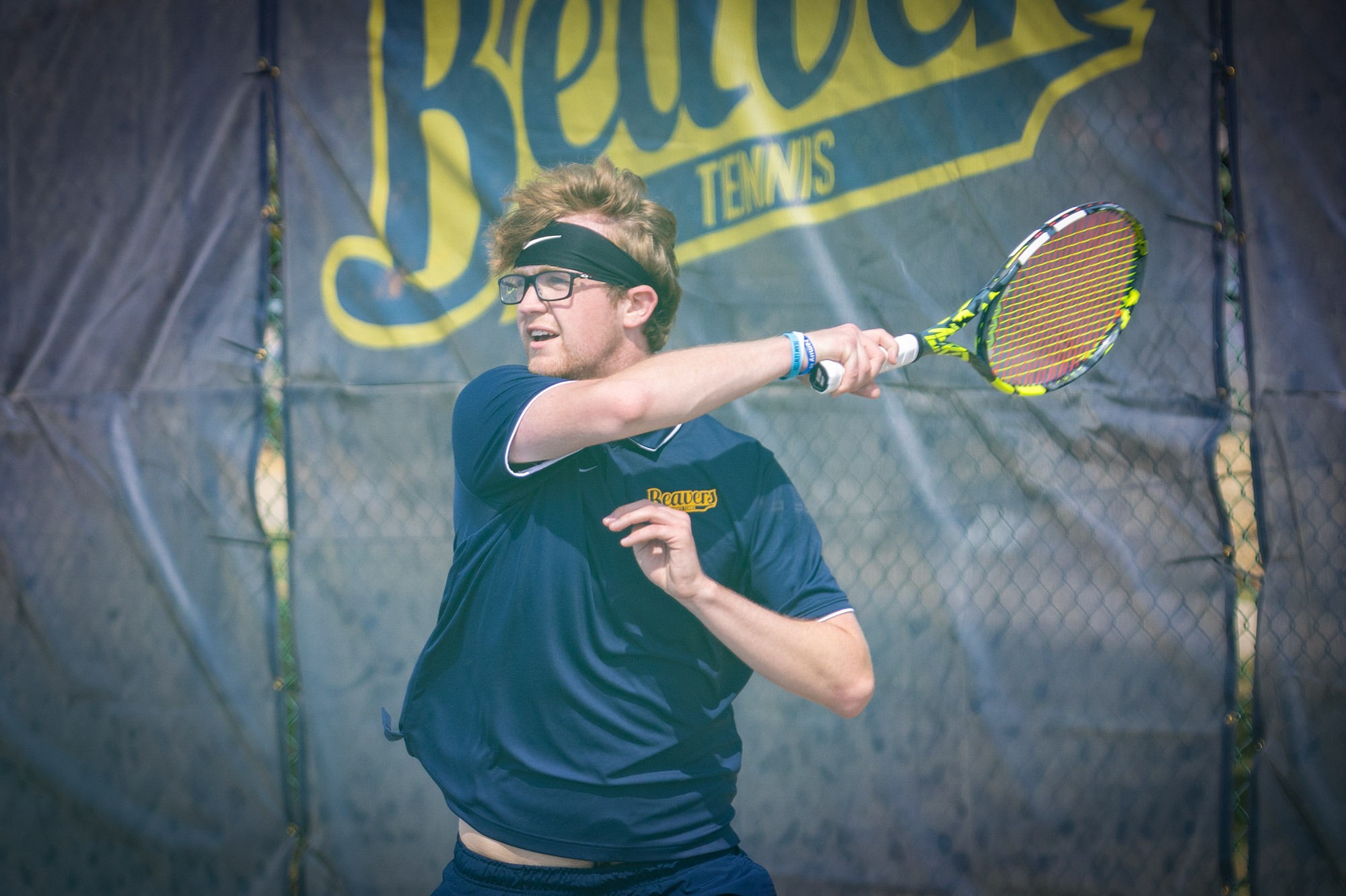 Nick Hiney, men's tennis vs. Loras